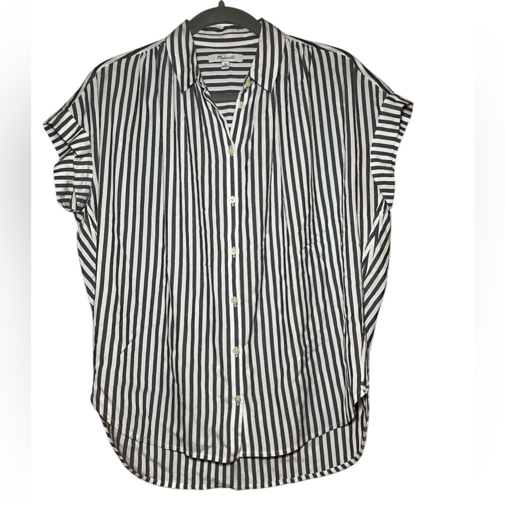 Madewell Striped Button-Up Blouse